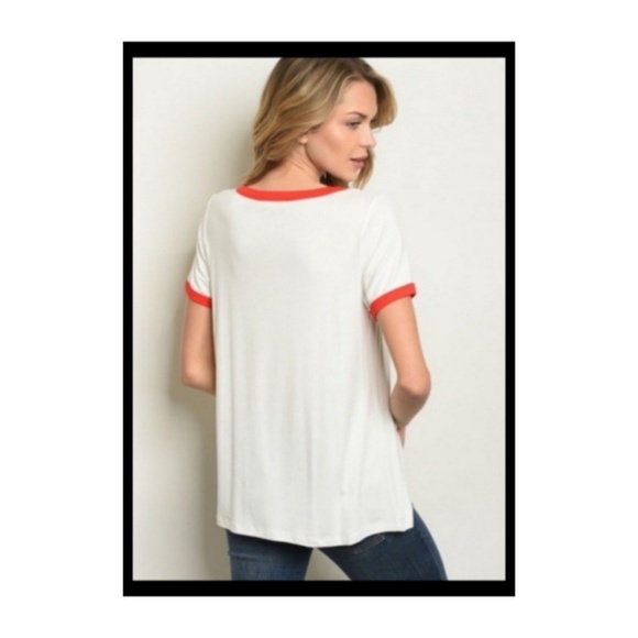 Retro Style Be Kind and Kick Butt White Ringer T - Picture 3 of 4